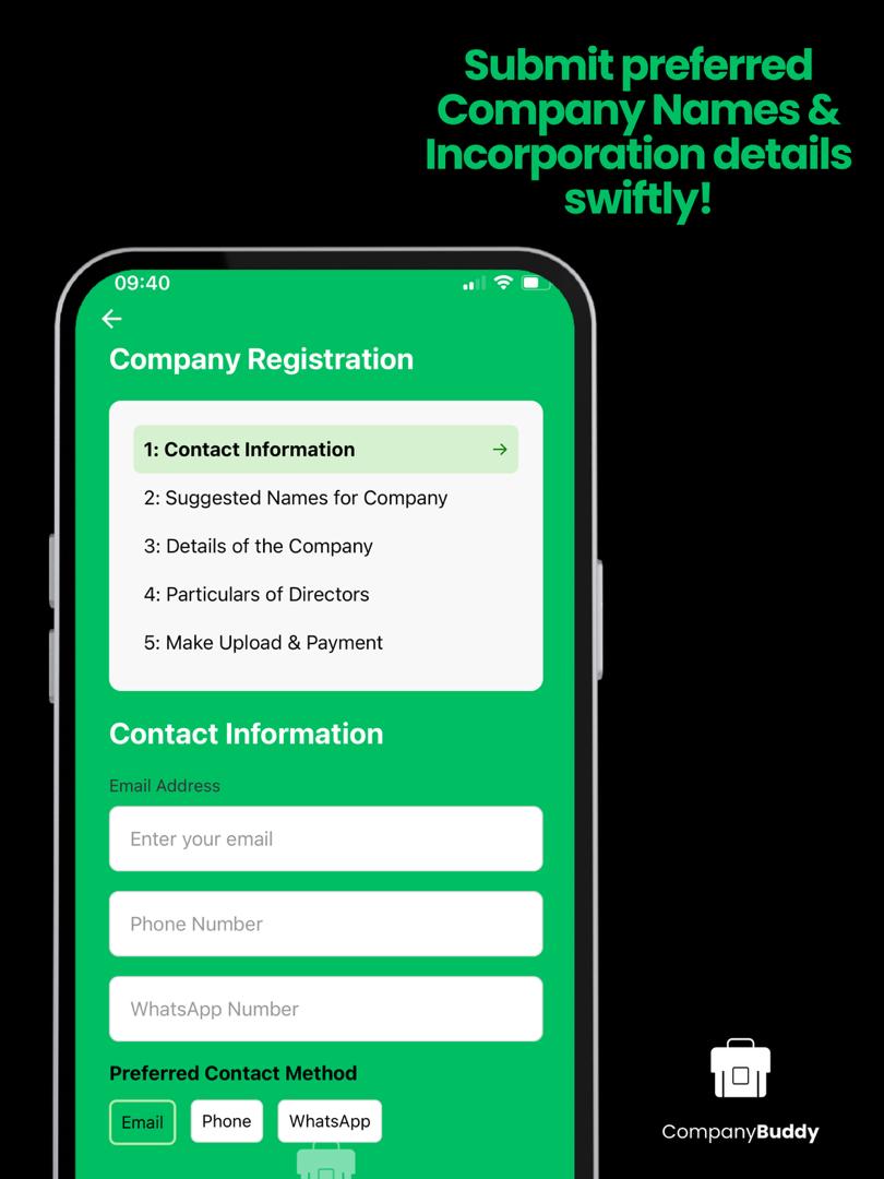 Submit Preferred Company Names Swiftly!